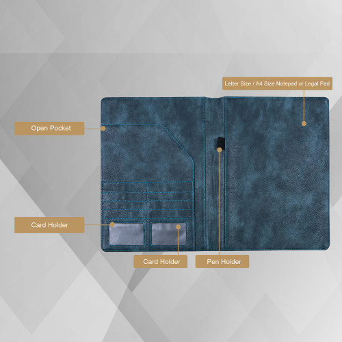 Personalized Leather Portfolio Custom Leather Padfolio A4 Zipper leather Folder Monogrammed Document Bag Christmas Gift